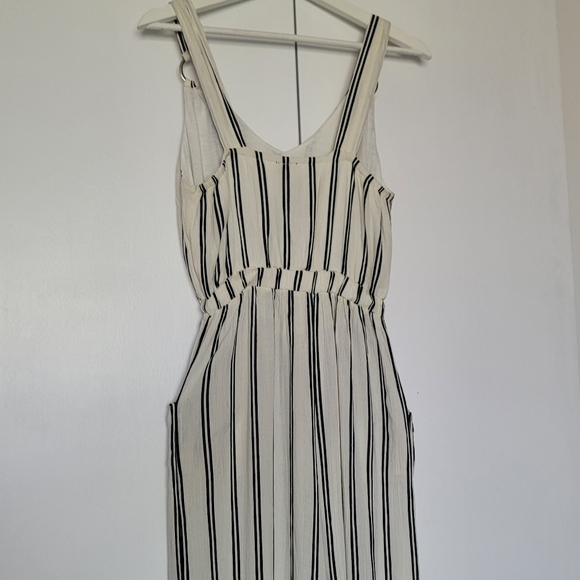 La Classe Couture Striped Wide Leg Jumpsuit Small Petite - Picture 8 of 9